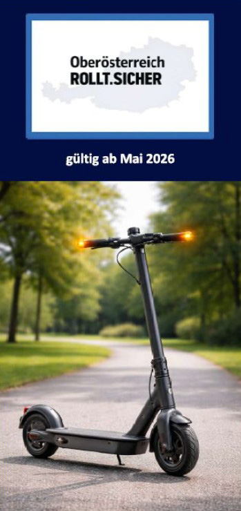 Cover der Broschüre "OÖ rollt sicher"
